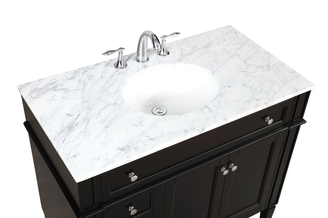 Bathroom Vanity Set from the Park Avenue collection in Black finish