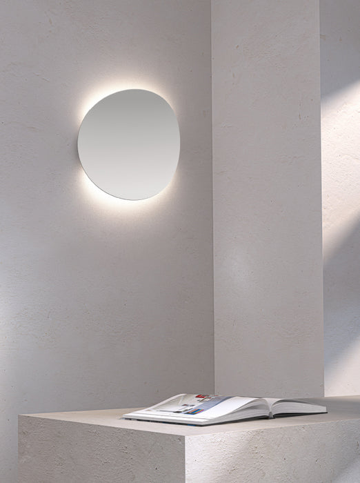 LED Wall Sconce from the Malibu Discs™ collection in Satin White finish