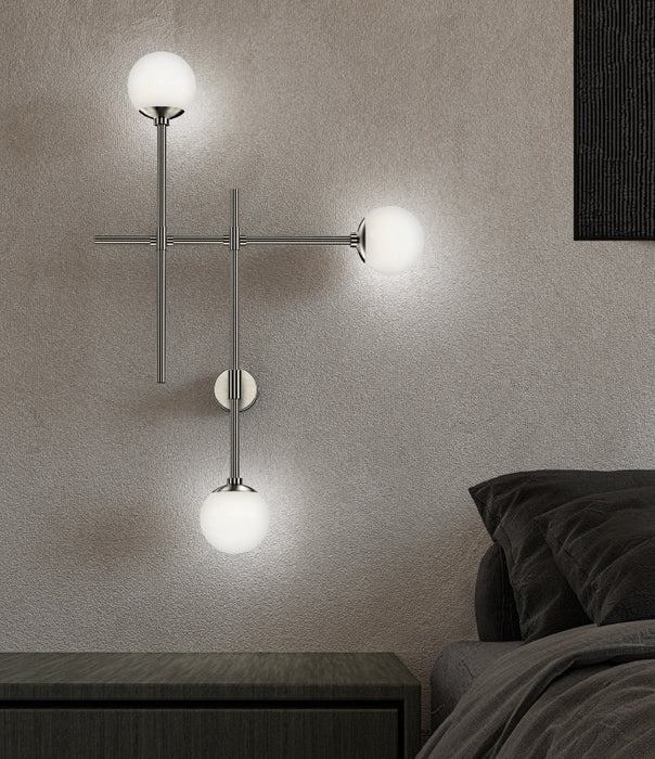 LED Wall Sconce from the Sabon™ collection in Satin Nickel finish