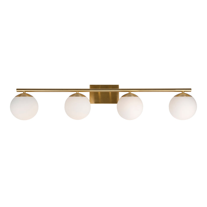 Four Light Bath Vanity Light from the Farrell collection in Soft Gold finish