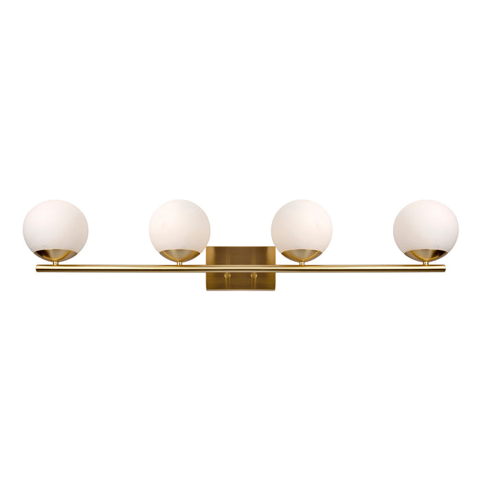 Four Light Bath Vanity Light from the Farrell collection in Soft Gold finish