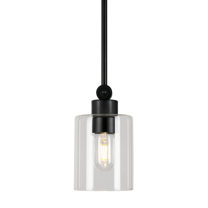 One Light Mini Pendant from the Jayden collection in Black finish