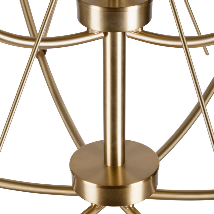 Nine Light Chandelier from the Zane collection in Soft Gold finish