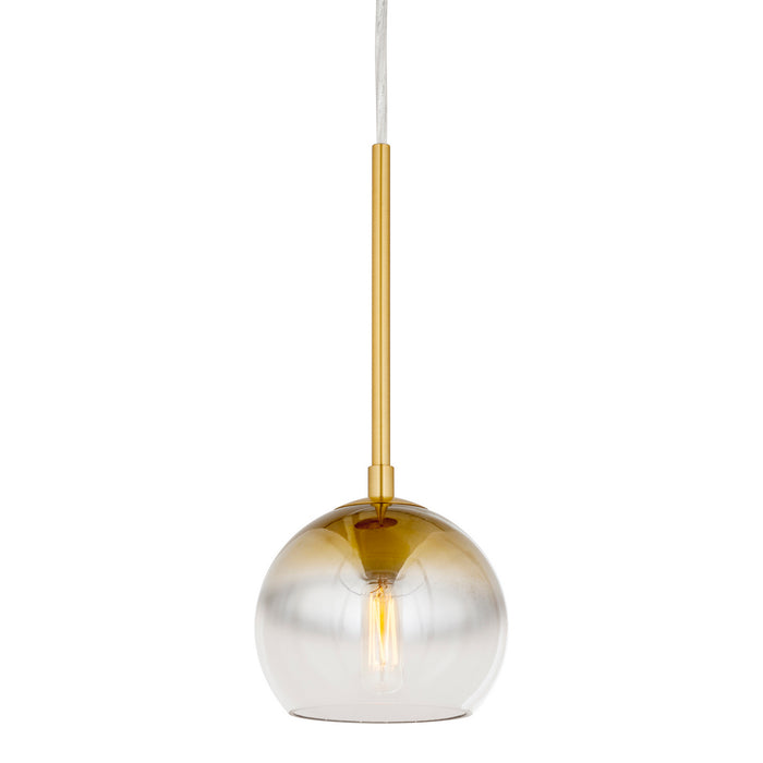 One Light Pendant from the Callisto collection in Soft Gold finish