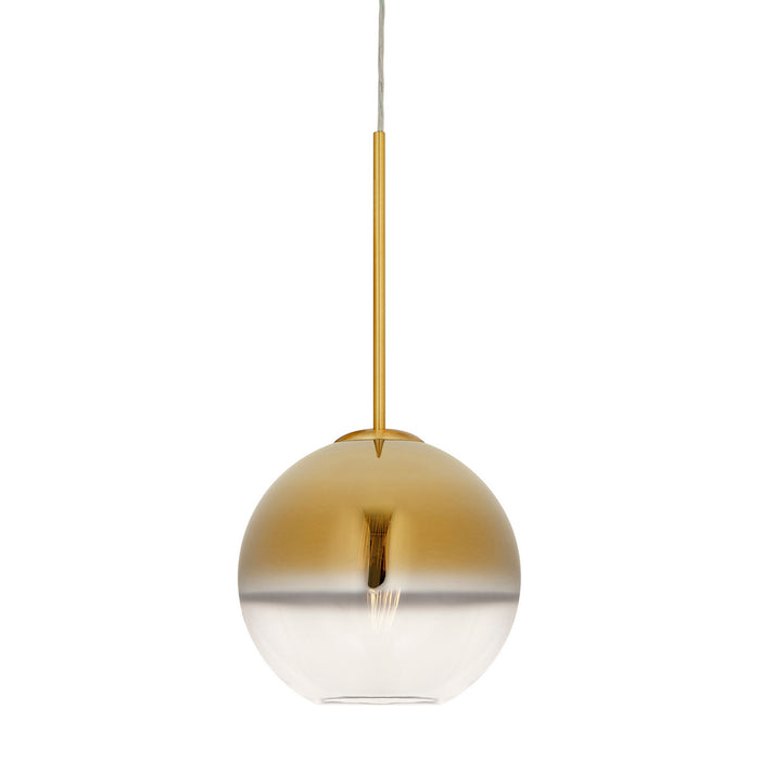 One Light Pendant from the Callisto collection in Soft Gold finish