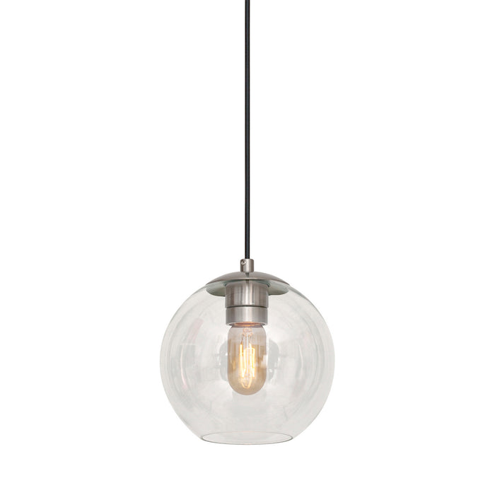 One Light Pendant from the Milo collection in Brushed Nickel finish