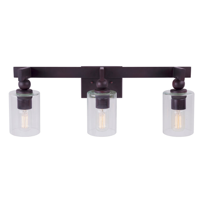 Three Light Bath Lighting from the Myo collection in Antique Bronze finish