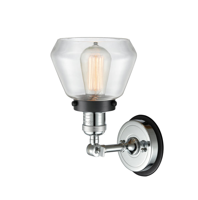 One Light Wall Sconce from the Franklin Restoration collection in Polished Chrome finish