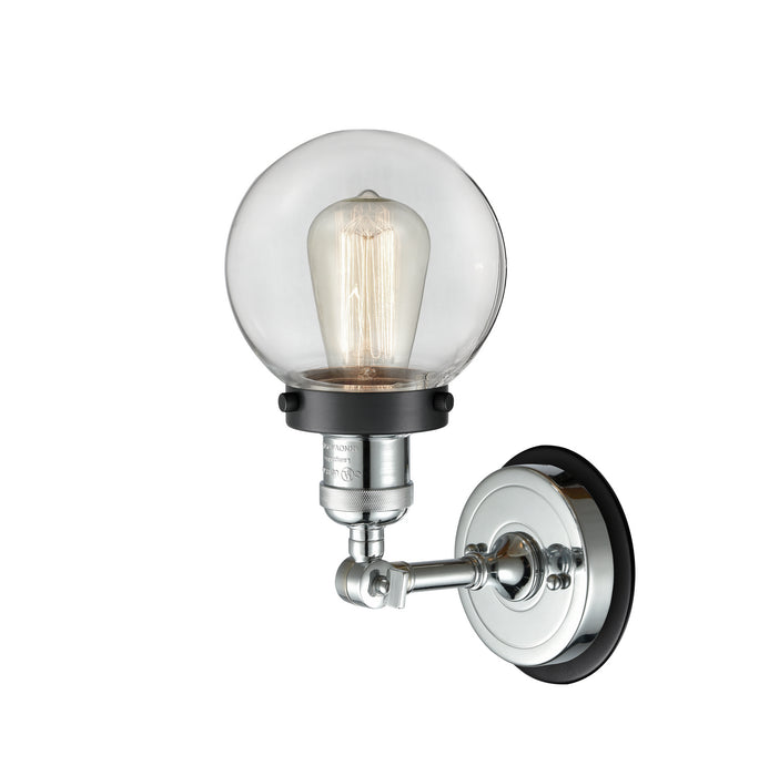 One Light Wall Sconce from the Franklin Restoration collection in Polished Chrome finish