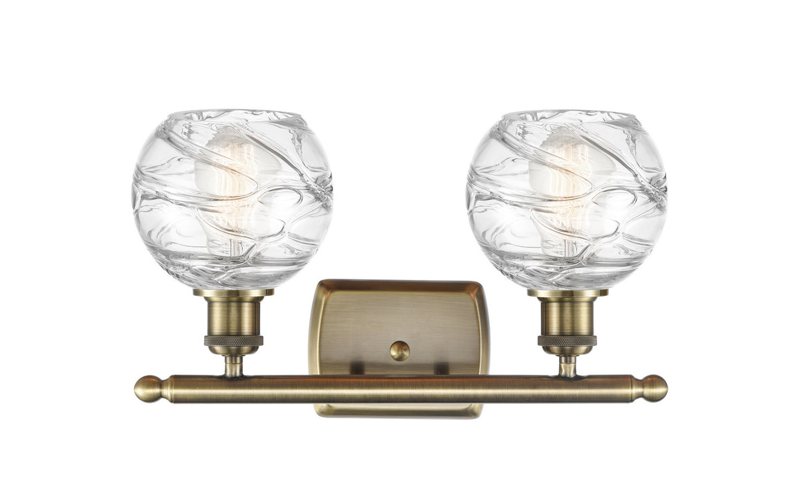 Two Light Bath Vanity from the Ballston collection in Antique Brass finish