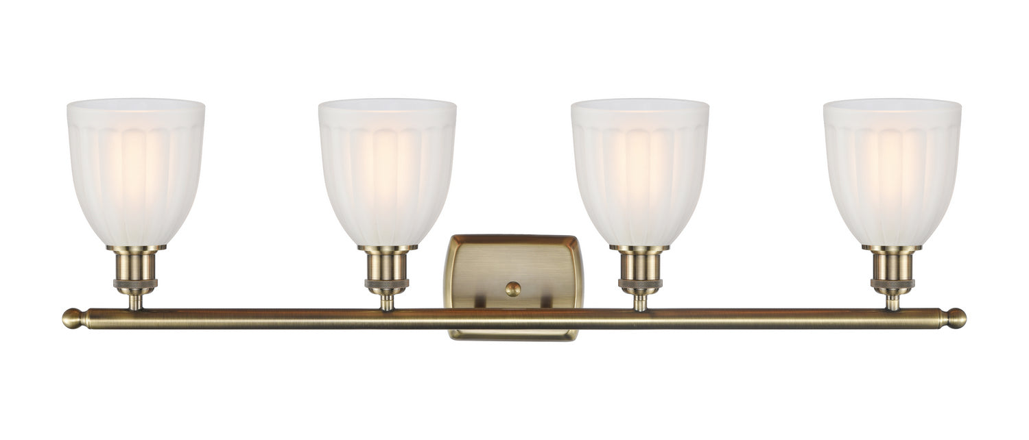 Four Light Bath Vanity from the Ballston collection in Antique Brass finish