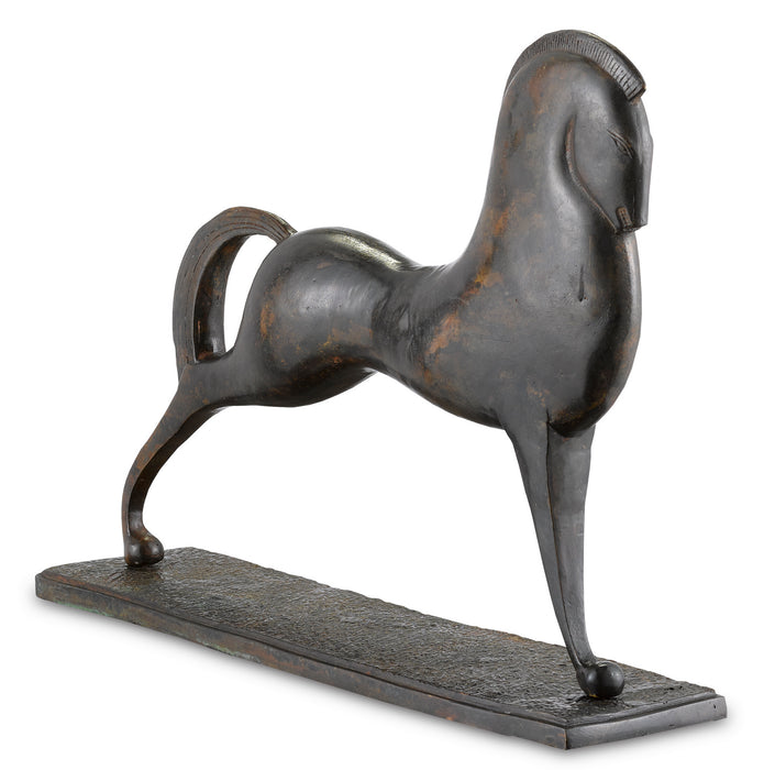 Horse in Antique Green finish