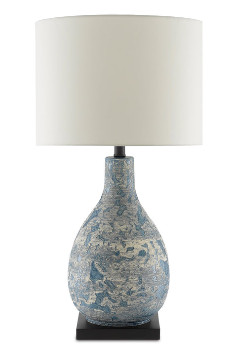 One Light Table Lamp in Vintage Blue finish