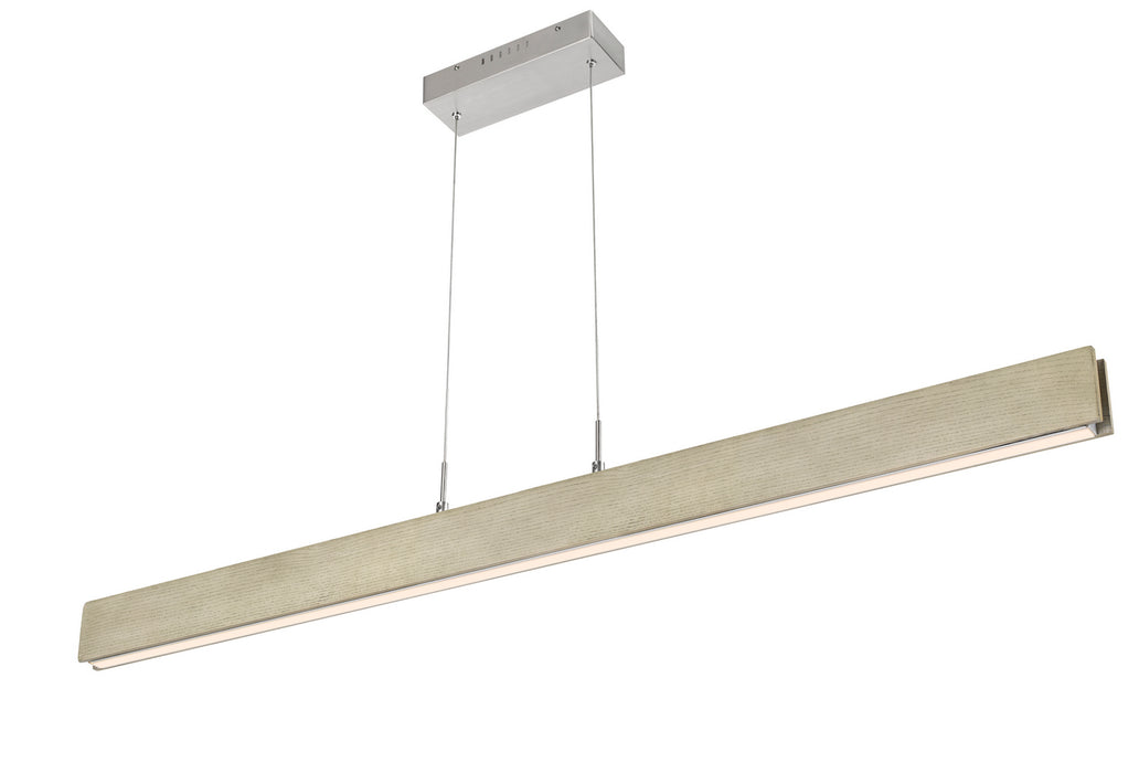 LED Island Pendant from the Colmar collection in Rubber Wood finish