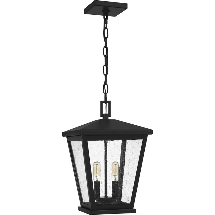 One Light Outdoor Hanging Lantern from the Joffrey collection in Matte Black finish