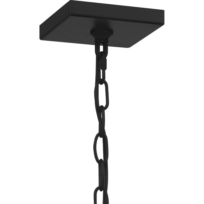 One Light Outdoor Hanging Lantern from the Joffrey collection in Matte Black finish