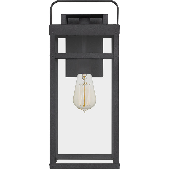 One Light Outdoor Wall Mount from the Keaton collection in Mottled Black finish