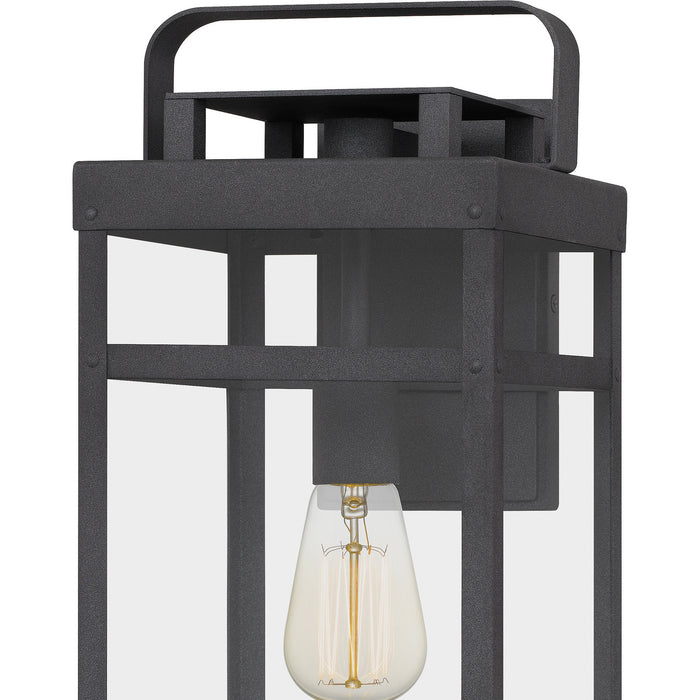 One Light Outdoor Wall Mount from the Keaton collection in Mottled Black finish