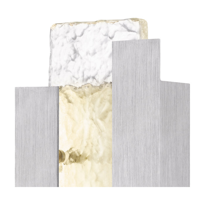 LED Outdoor Wall Mount from the Miranda collection in Brushed Aluminum finish