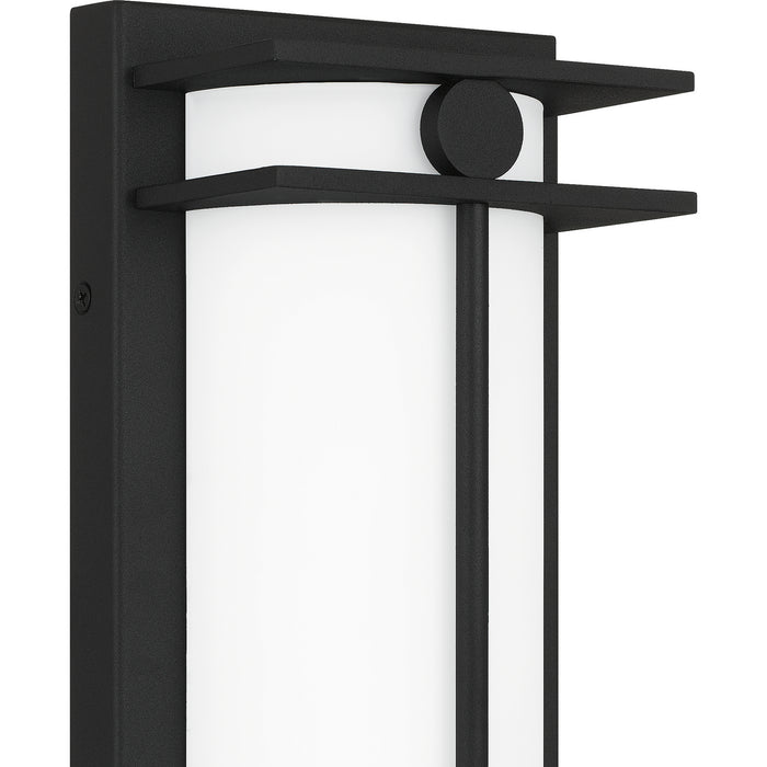 LED Outdoor Wall Mount from the Syndall collection in Earth Black finish