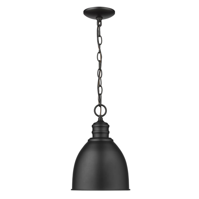 One Light Pendant from the Colby collection in Matte Black finish