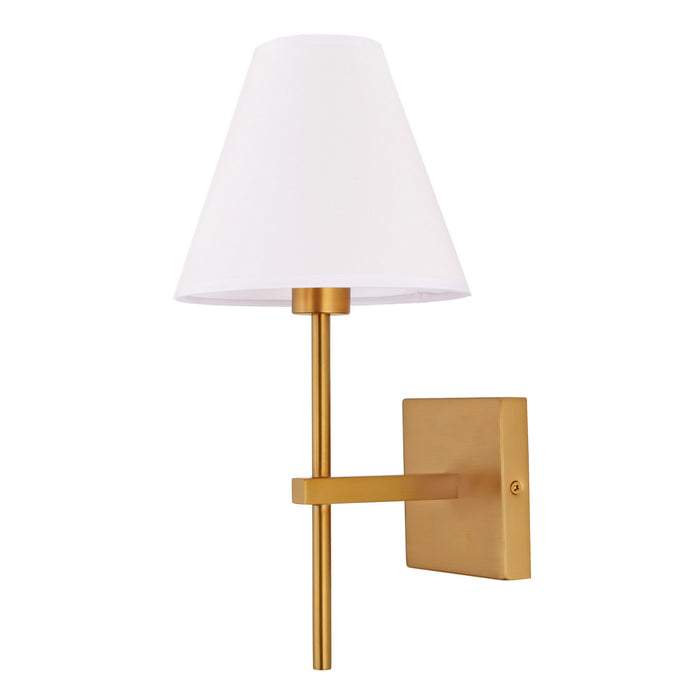 One Light Wall Sconce from the Kent collection in Satin Brass finish