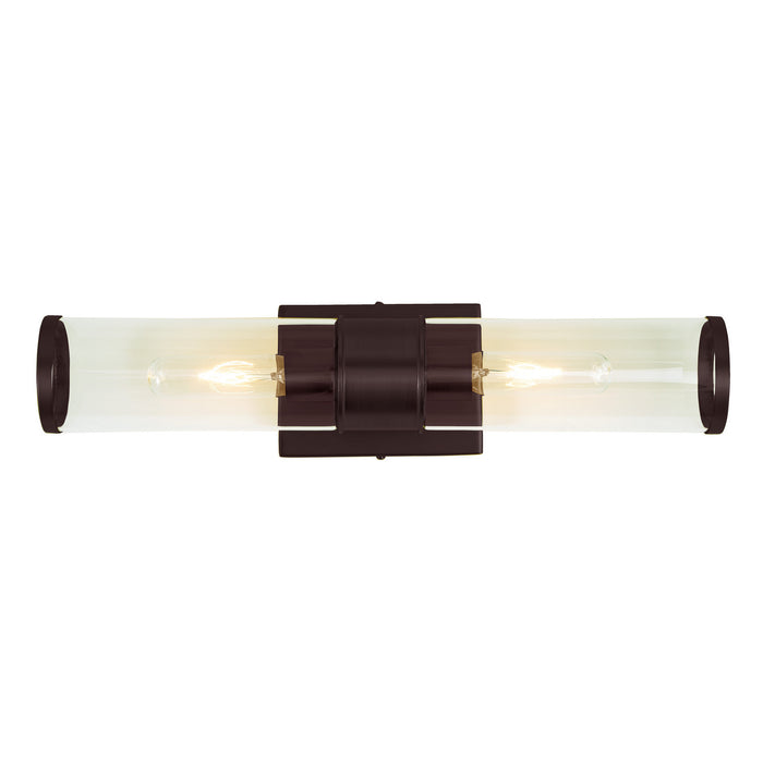 Two Light Wall Sconce from the Gramercy collection in Oil Rubbed Bronze finish