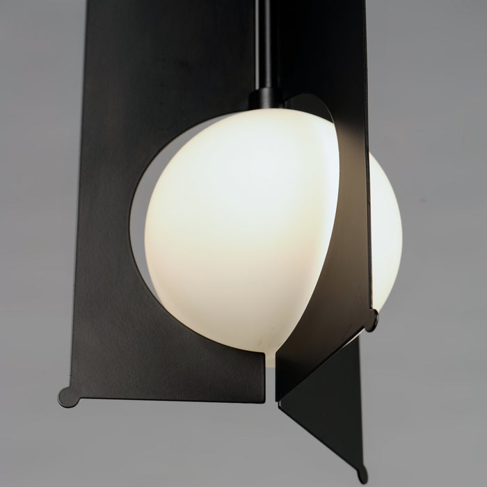 LED Mini Pendant from the Pendulum collection in Black finish