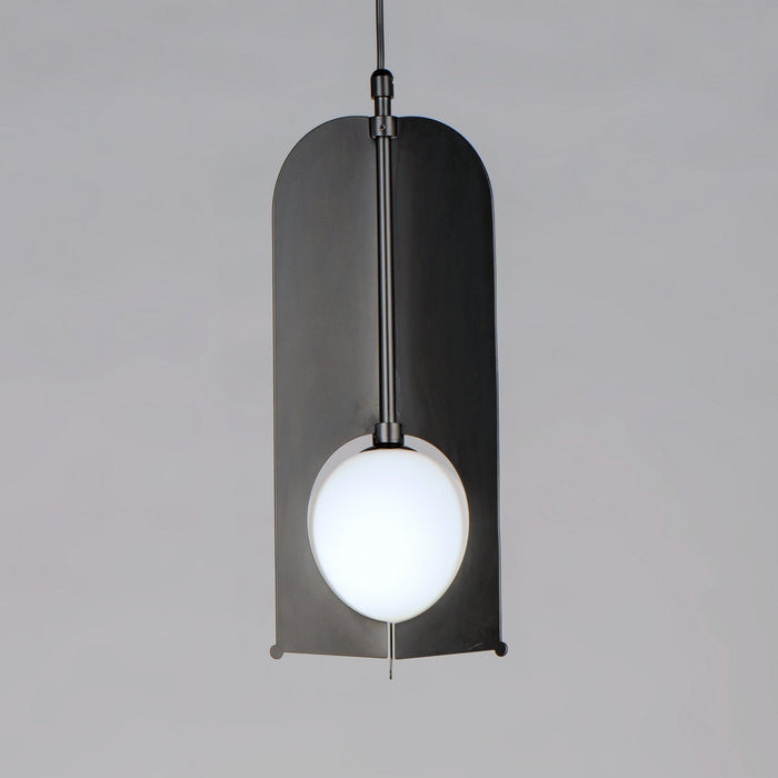 LED Mini Pendant from the Pendulum collection in Black finish