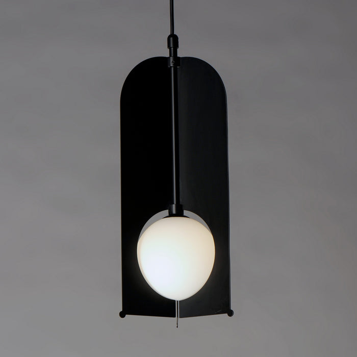 LED Mini Pendant from the Pendulum collection in Black finish