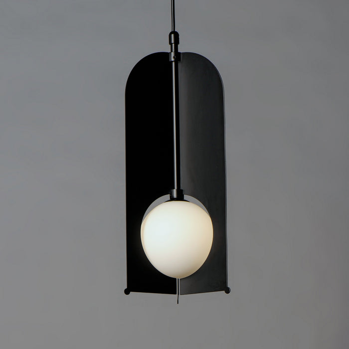 LED Mini Pendant from the Pendulum collection in Black finish