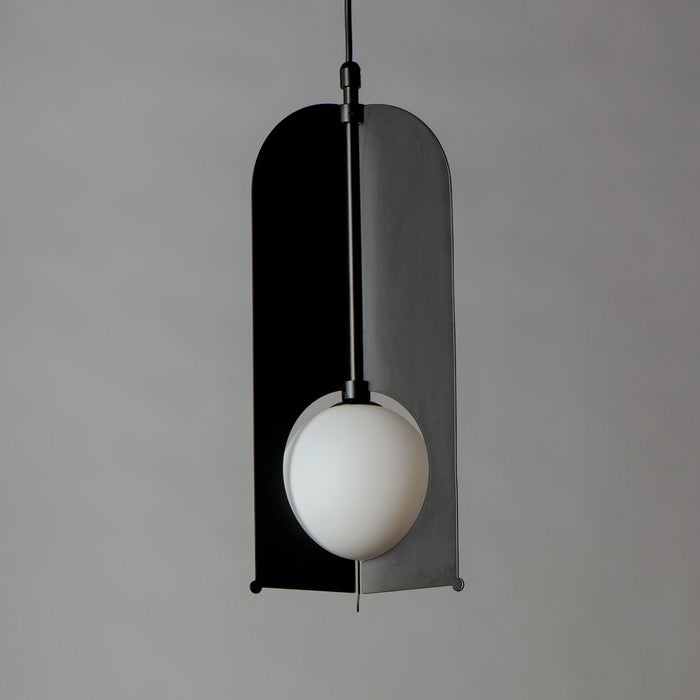 LED Mini Pendant from the Pendulum collection in Black finish