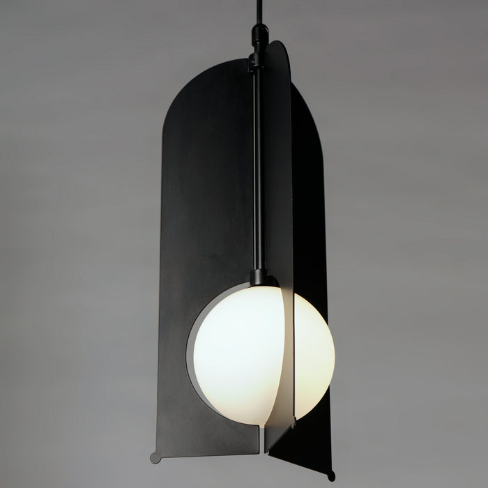 LED Mini Pendant from the Pendulum collection in Black finish