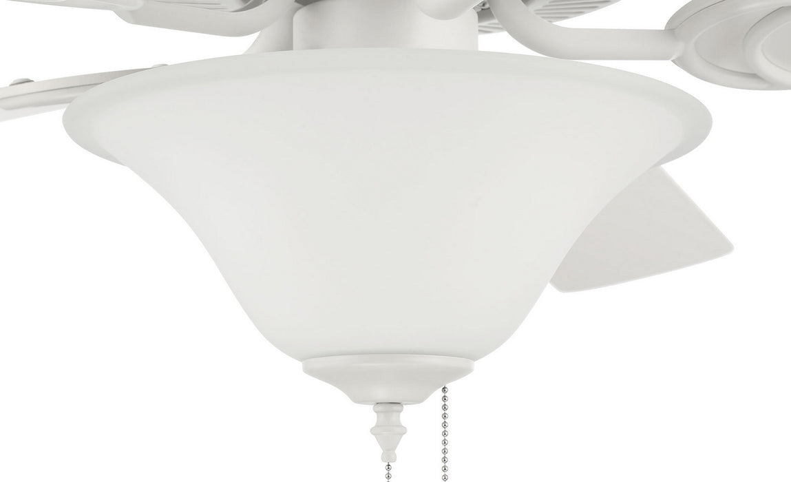 52``Ceiling Fan from the Decorator`s Choice 3 Light Kit collection in Matte White finish