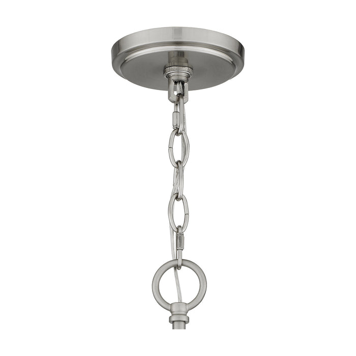 Three Light Chandelier from the Acacia collection in Brushed Nickel finish