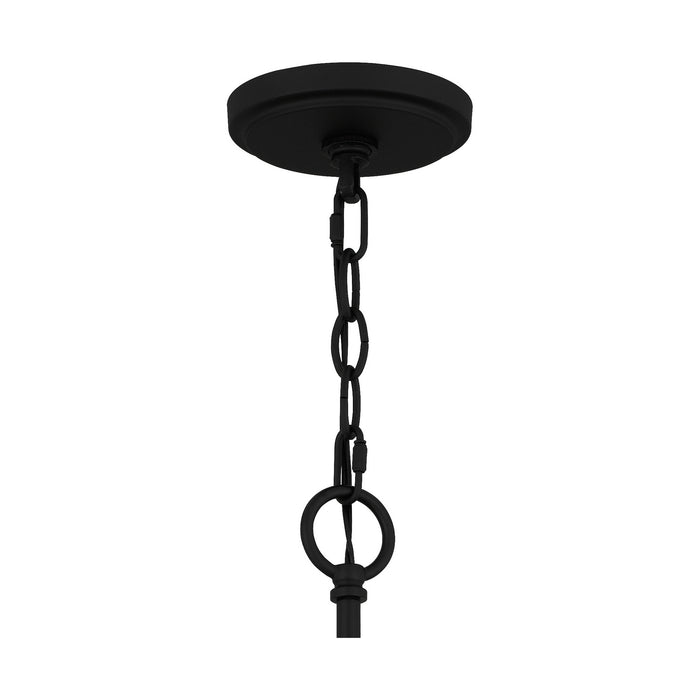 Nine Light Chandelier from the Acacia collection in Matte Black finish