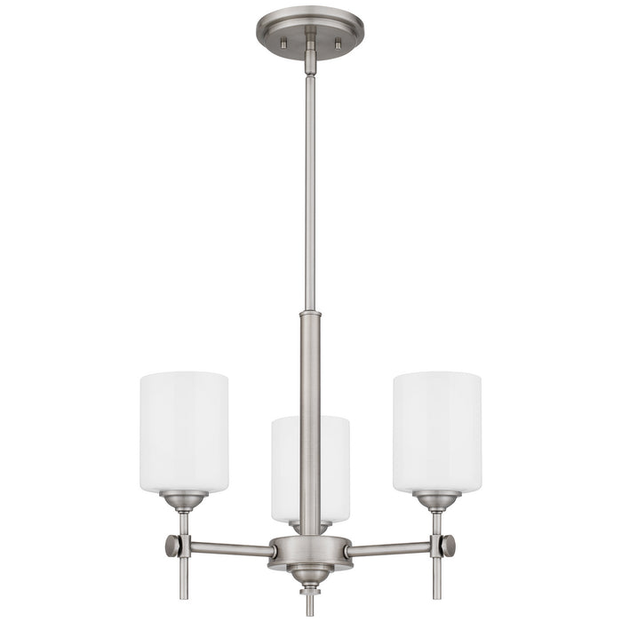 Three Light Pendant from the Aria collection in Antique Polished Nickel finish