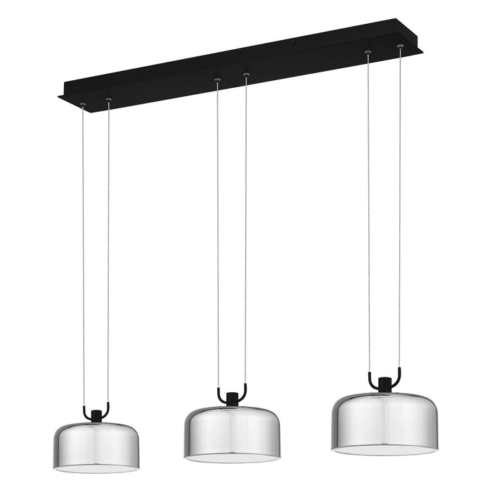 LED Linear Chandelier from the Gabriel collection in Matte Black finish