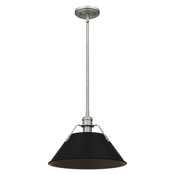 One Light Mini Pendant from the Jessup collection in Antique Nickel finish