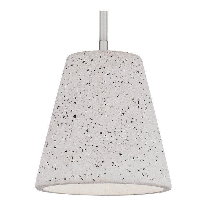 One Light Mini Pendant from the Hazel collection in Brushed Nickel finish