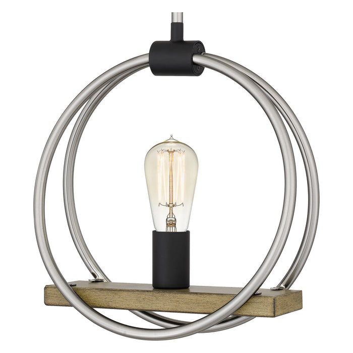 One Light Mini Pendant from the Sterling collection in Brushed Nickel finish