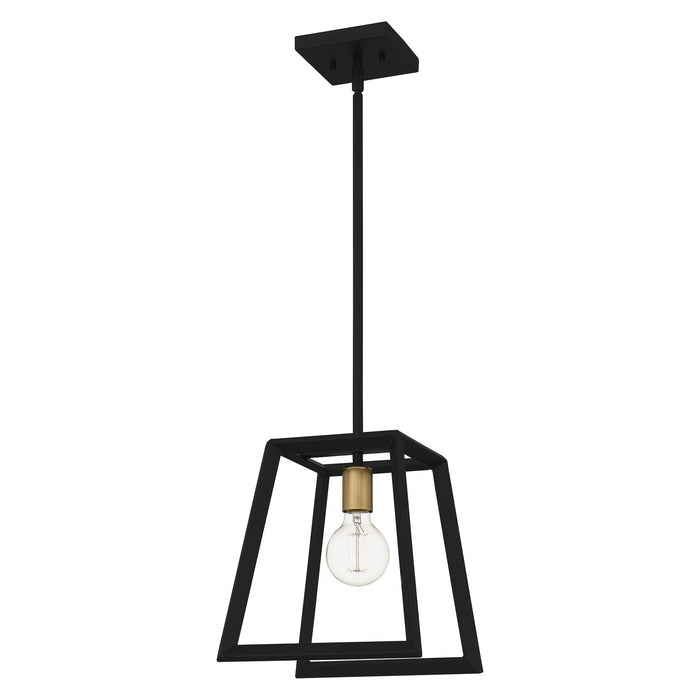 One Light Mini Pendant from the Tilly collection in Matte Black finish