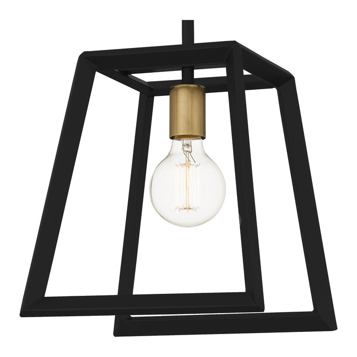 One Light Mini Pendant from the Tilly collection in Matte Black finish