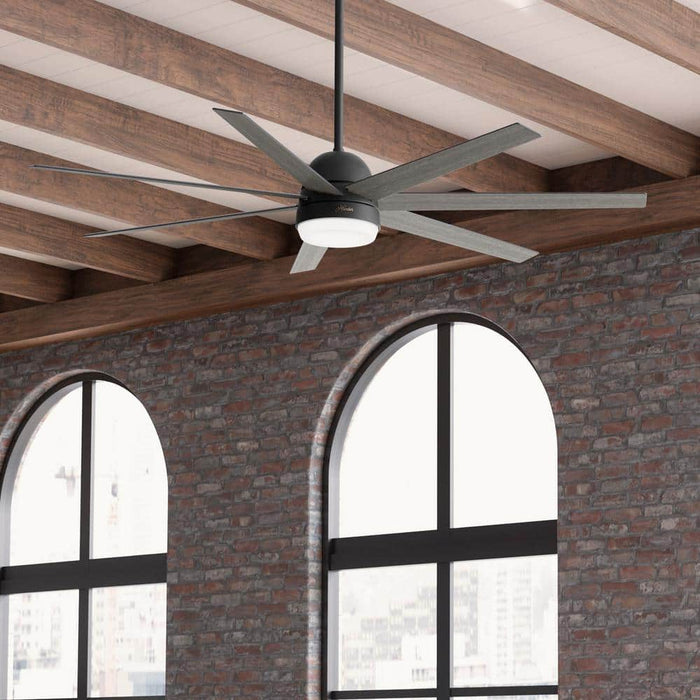 Hunter 70" Phenomenon Ceiling Fan with LED Light Kit and Wall Control