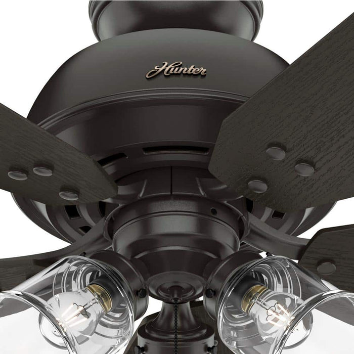 Hunter 52" River Ridge Ceiling Fan with LED Light Kit and Pull Chains