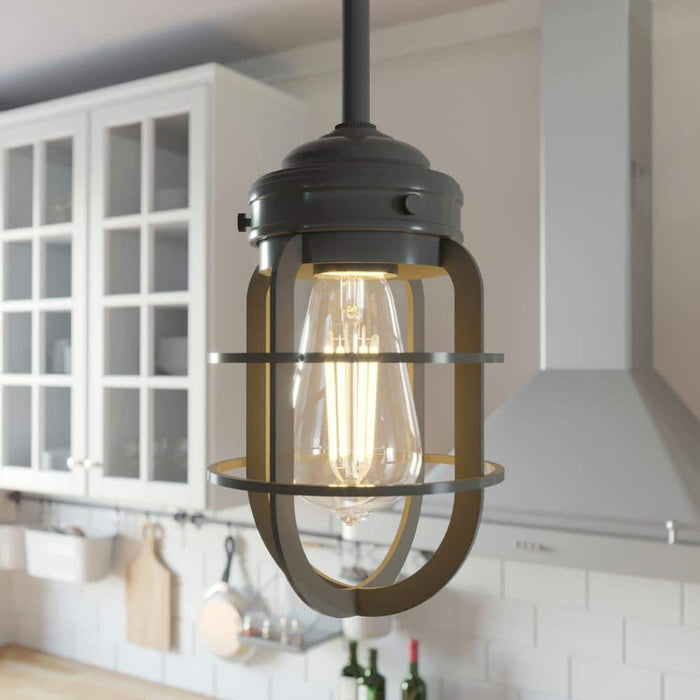 One Light Mini Pendant from the Starklake collection in Noble Bronze finish
